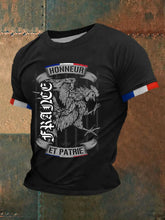 T-shirt à manches courtes France honneur et patrie Homme